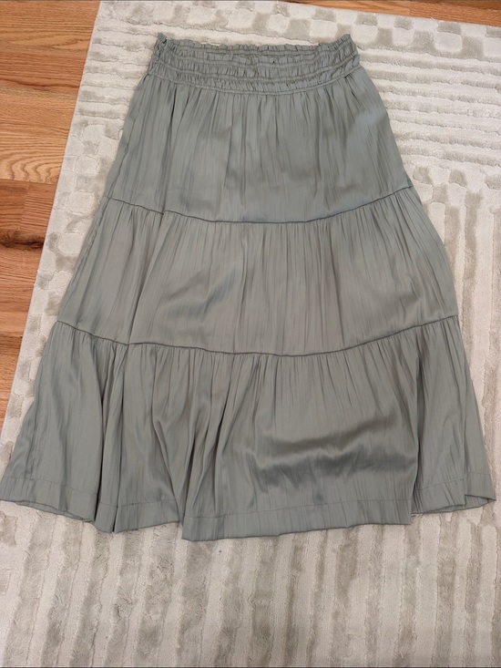Anthropologie Dresses & Skirts - Anthropologie Sage Green Tiered Maxi Skirt